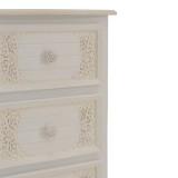Komodinë Pazlen Inart ngjyrë e bardhë antike mdf 40x34.5x82cm