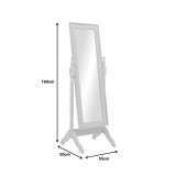 Pasqyrë Malone Inart ngjyrë e bardhë antike mdf 55x50x160cm