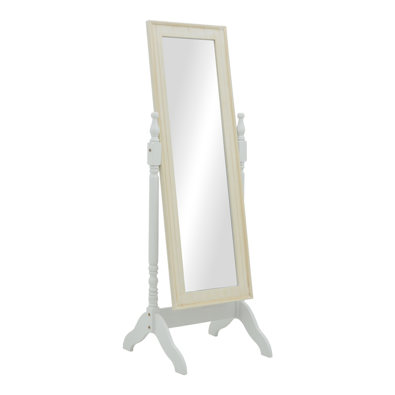 Pasqyrë Malone Inart ngjyrë e bardhë antike mdf 55x50x160cm