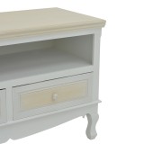 Komodin TV Joliene Inart ngjyrë natyrale-e bardhë antike mdf 100x42x61cm