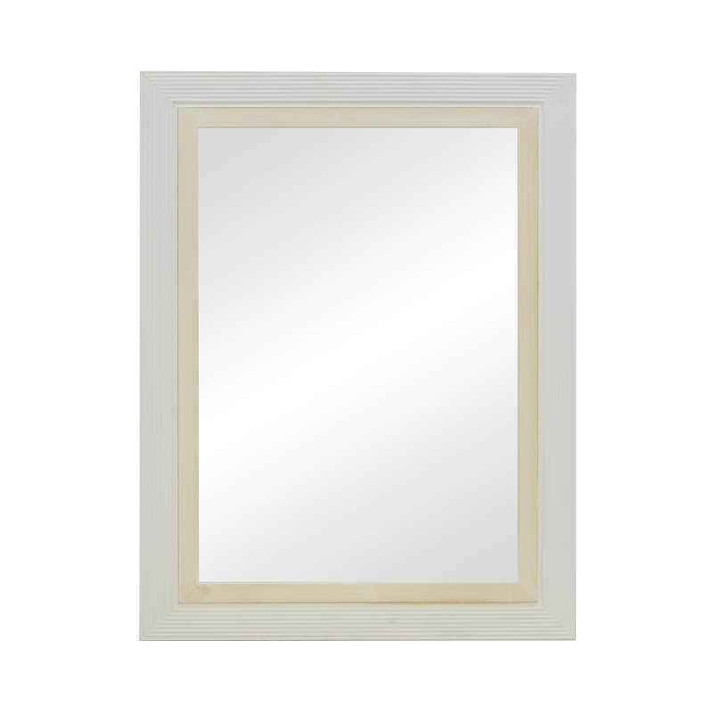 Pasqyrë Joliene Inart ngjyrë natyrale-e bardhë antike mdf 60x80x2.1cm