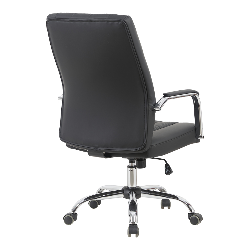 Karrige zyre menaxheri Mido pakoworld pu e zezë 58x71x100-106cm