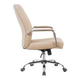 Karrige zyre menaxheri Mido pakoworld pu kapuçino 58x71x100-106cm