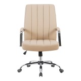 Karrige zyre menaxheri Mido pakoworld pu kapuçino 58x71x100-106cm