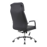 Karrige zyre menaxheri Morales pakoworld pu e zezë 60x70x118-124cm