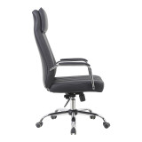 Karrige zyre menaxheri Morales pakoworld pu e zezë 60x70x118-124cm