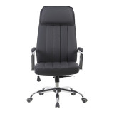 Karrige zyre menaxheri Morales pakoworld pu e zezë 60x70x118-124cm