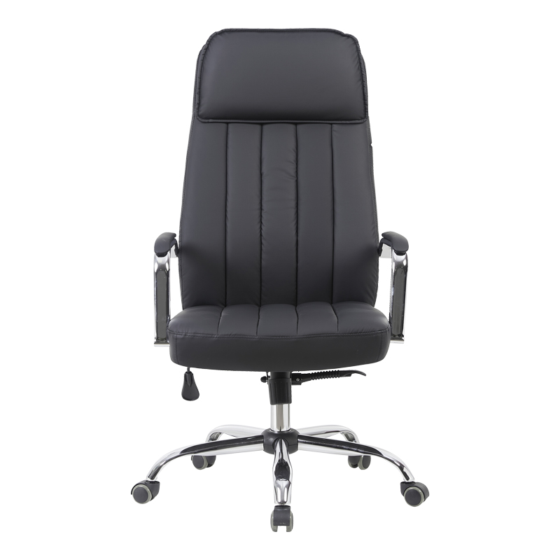 Karrige zyre menaxheri Morales pakoworld pu e zezë 60x70x118-124cm