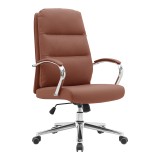Karrige zyre drejtori Normie pakoworld pu kafe 58x65x103-111cm