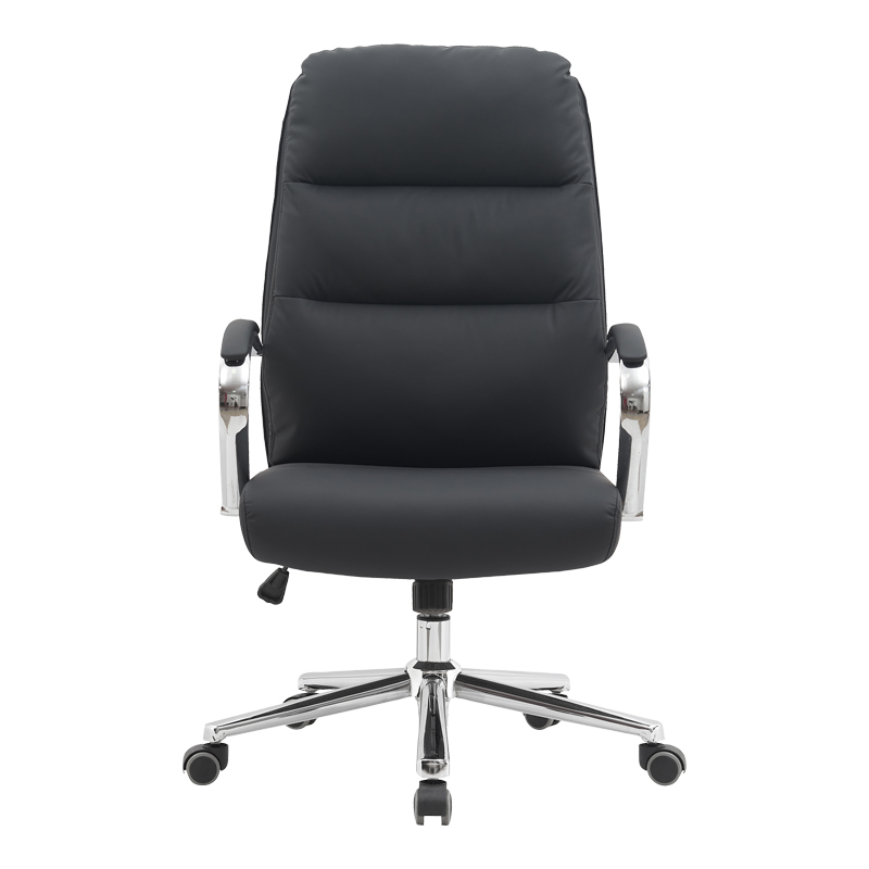 Karrige zyre drejtori Normie pakoworld pu e zezë 58x65x103-111cm