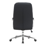 Karrige zyre drejtori Normie pakoworld pu e zezë 58x65x103-111cm