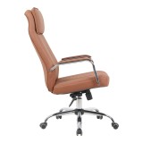 Karrige zyre menaxheri Morales pakoworld pu kafe 60x70x118-124cm