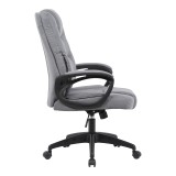 Karrige zyre drejtori Kamora pakoworld, pëlhurë antracit, 66x67x103-111cm