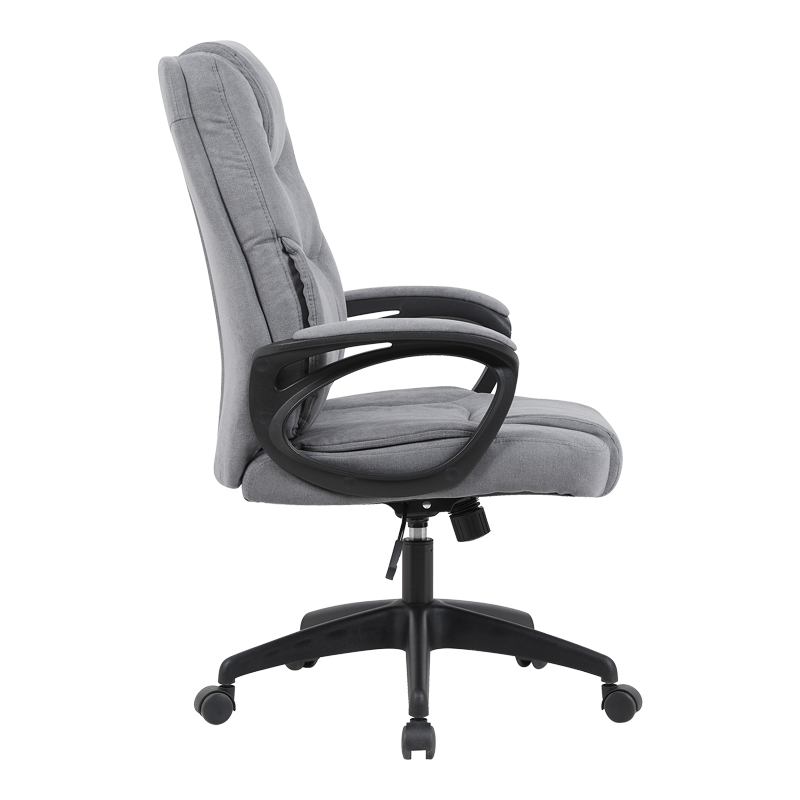 Karrige zyre drejtori Kamora pakoworld, pëlhurë antracit, 66x67x103-111cm