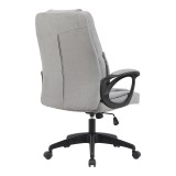 Karrige zyre drejtori Kamora pakoworld, pëlhurë gri, 66x67x103-111cm