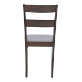 Karrige Dallan pakoworld rubberwood në nuancë arre 40x47.5x89cm
