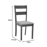 Karrige Dallan pakoworld rubberwood në nuancë arre 40x47.5x89cm