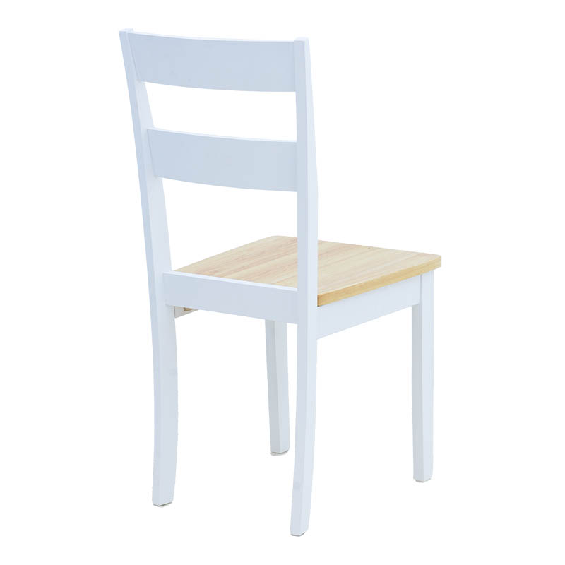 Set Mabor-York pakoworld me 5 pjesë tavolinë ngrënieje e zgjerueshme, dru i bardhë, 120-150x80x73.8cm