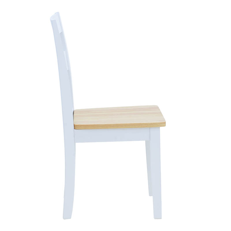 Set Mabor-York pakoworld me 5 pjesë tavolinë ngrënieje e zgjerueshme, dru i bardhë, 120-150x80x73.8cm