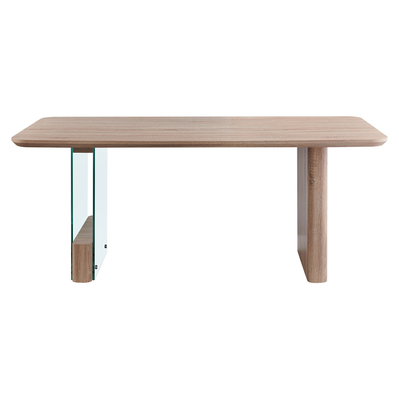 Tavolinë ngrënieje Faghan pakoworld mdf kafe 180x90x76cm