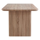 Tavolinë ngrënieje Faghan pakoworld mdf kafe 180x90x76cm