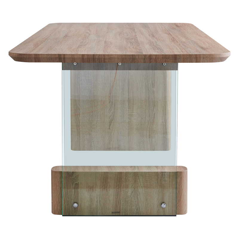 Tavolinë ngrënieje Faghan pakoworld mdf kafe 180x90x76cm