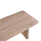 Tavolinë ngrënieje Faghan pakoworld mdf kafe 180x90x76cm