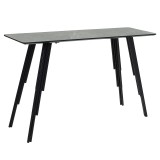 Konsolë Lifo pakoworld MDF çimento gri e errët-e zezë 120x40x75cm