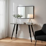 Konsolë Lifo pakoworld MDF çimento gri e errët-e zezë 120x40x75cm