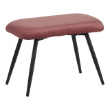Kolltuk me mbështetëse këmbësh Rueda pakoworld kadife në nuancë molle të kalbur me këmbë metalike të zeza 71.5x66.5x99cm