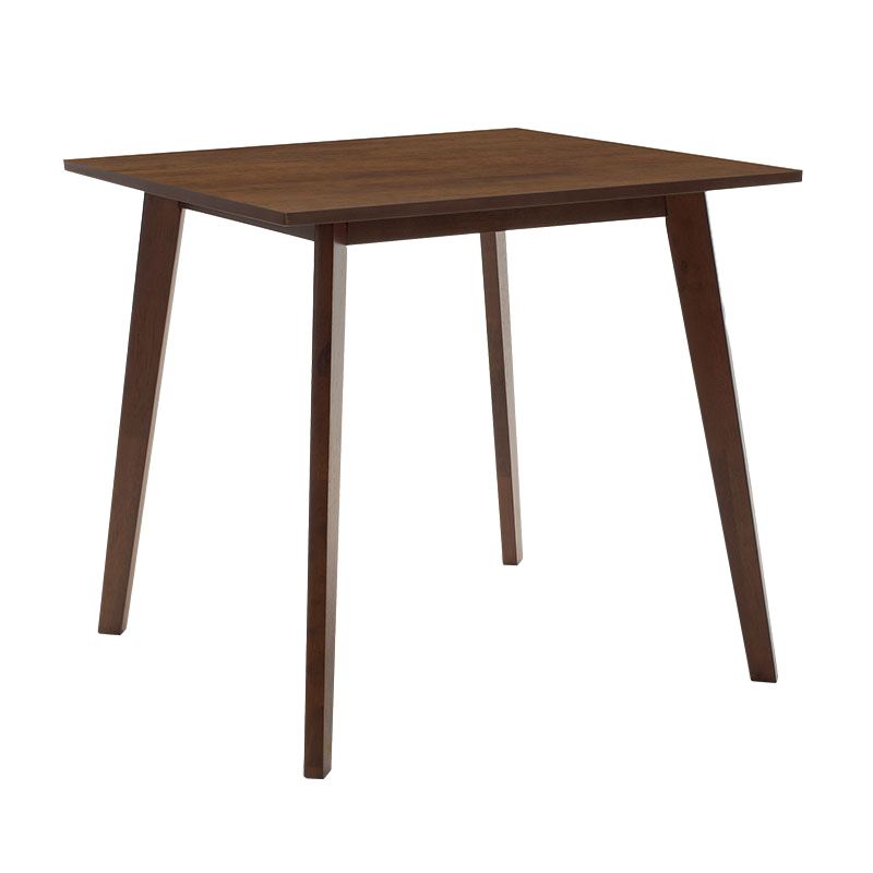 Tavolinë ngrënieje Benson pakoworld MDF - rimeso në ngjyrë arre 80x80x75cm