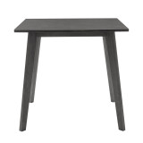 Tavolinë ngrënieje Benson pakoworld MDF - venner në ngjyrë gri rustike 80x80x75cm