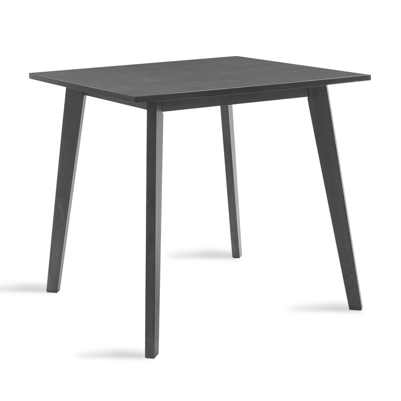 Tavolinë ngrënieje Benson pakoworld MDF - venner në ngjyrë gri rustike 80x80x75cm