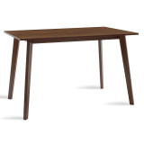Tavolinë ngrënieje Benson pakoworld mdf - venner në ngjyrë arre 120x75x75cm