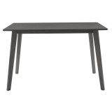 Tavolinë ngrënieje Benson pakoworld mdf - venner në ngjyrë gri rustike 120x75x75cm