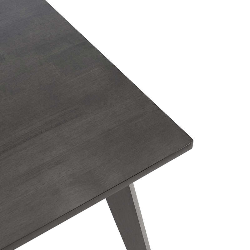 Tavolinë ngrënieje Benson pakoworld mdf - venner në ngjyrë gri rustike 120x75x75cm