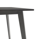 Tavolinë ngrënieje Benson pakoworld mdf - venner në ngjyrë gri rustike 120x75x75cm
