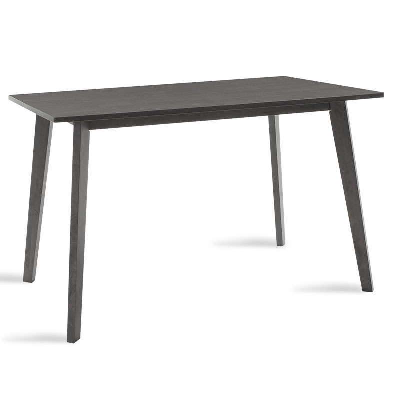 Tavolinë ngrënieje Benson pakoworld mdf - venner në ngjyrë gri rustike 120x75x75cm