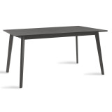 Tavolinë ngrënieje Benson pakoworld mdf - venner në ngjyrë gri rustike 150x90x75cm