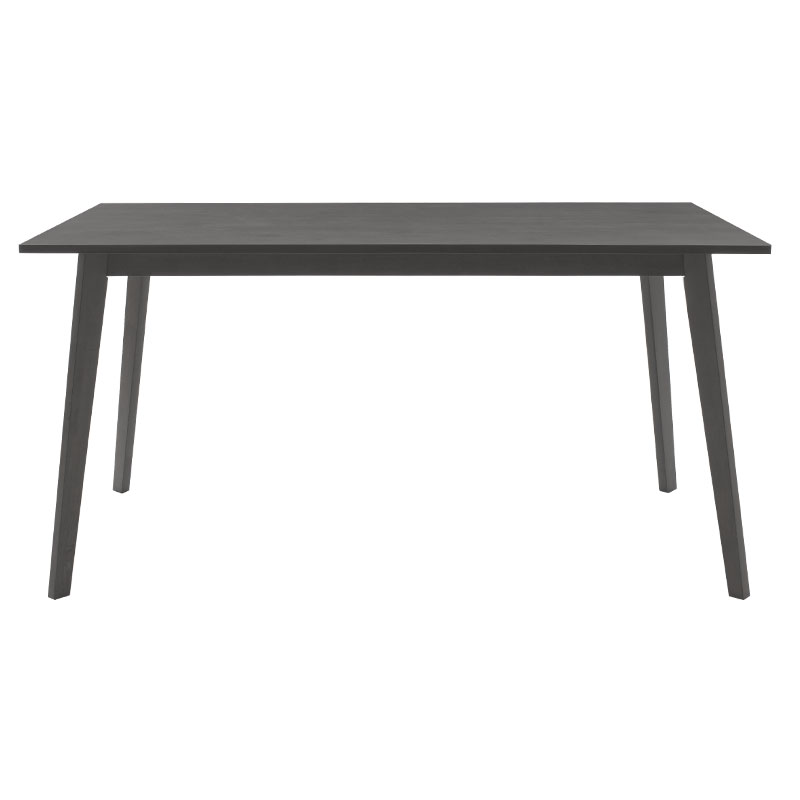 Tavolinë ngrënieje Benson pakoworld mdf - venner në ngjyrë gri rustike 150x90x75cm