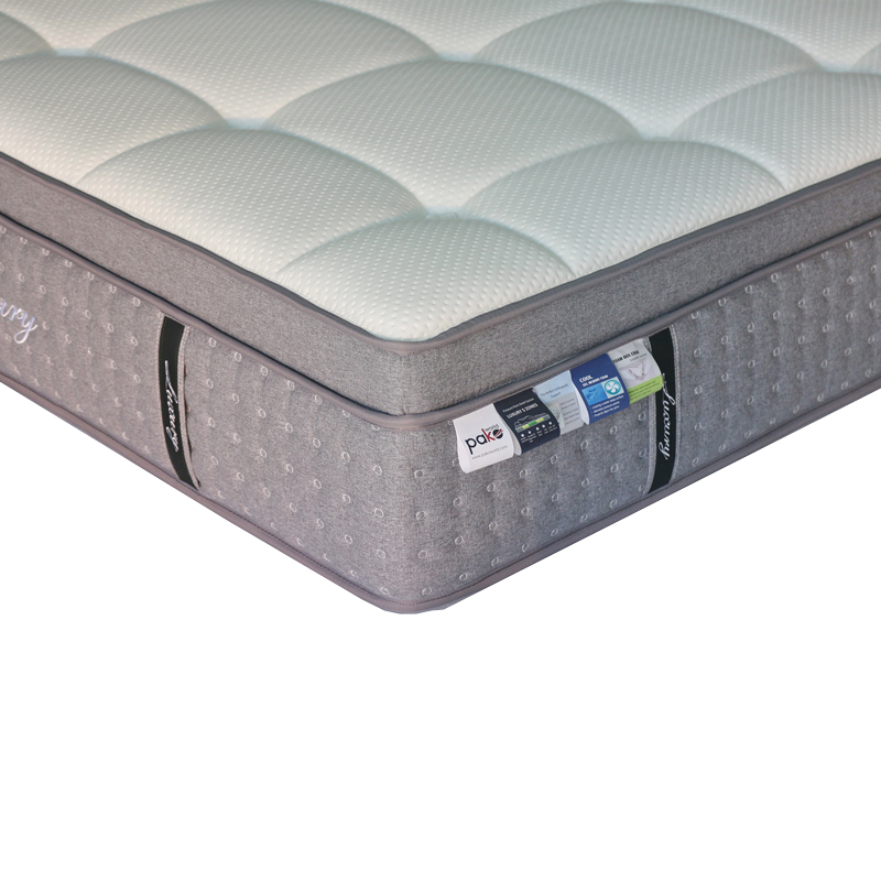 Dyshek Luxury pakoworld 5 zona me susta xhepi+shkumë memorie xhel+latex 34-36cm 150x200cm