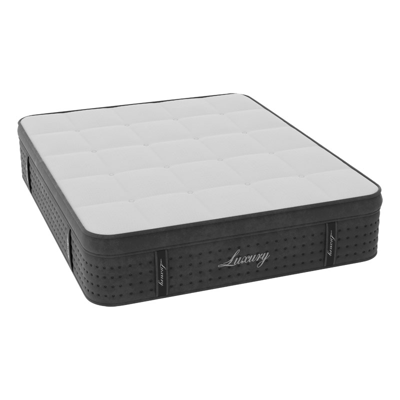 Dyshek Luxury pakoworld me susta xhepi + shkumë memorie me xhel + latex aloe vera 34-36cm 160x200cm