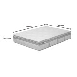 Dyshek Utopia pakoworld me susta xhepi me shtresë të sipërme aloe vera 30-32cm 150x200cm