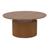 Tavolinë kafeje Opols pakoworld mdf në arrë D90x42cm