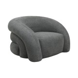 Fotel Lexy pakoworld pëlhurë gri 100x89.5x60cm