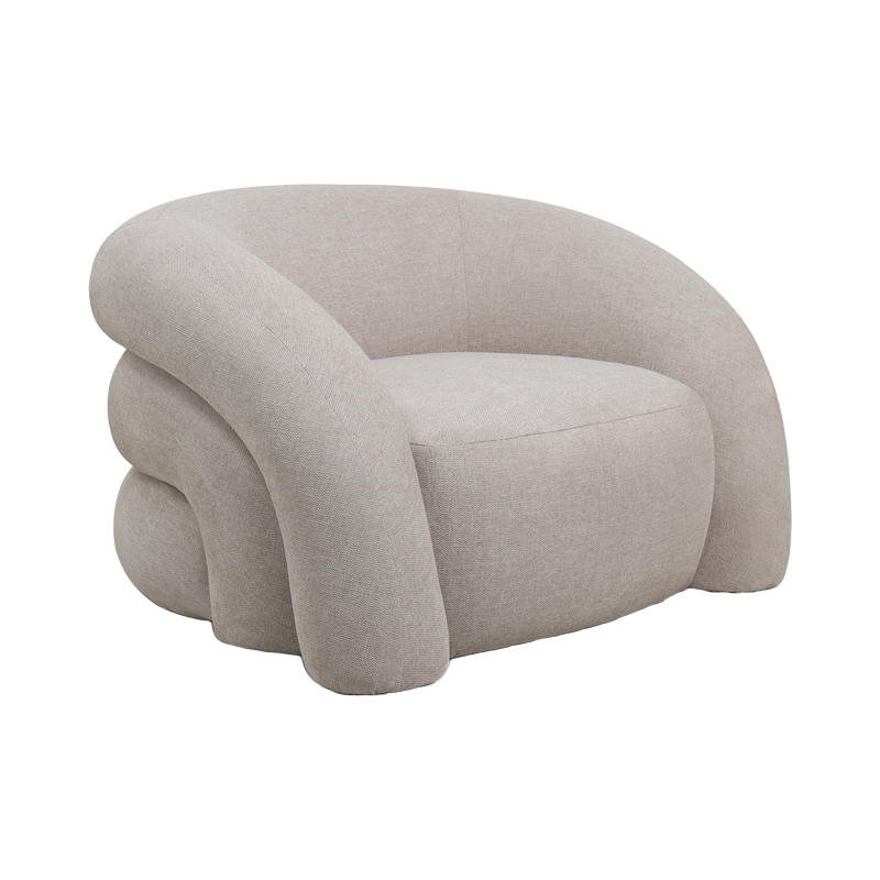 Fotel Lexy pakoworld pëlhurë krem 100x89.5x60cm