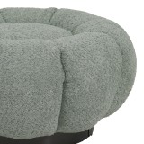 Stol Nester pakoworld pëlhurë boucle në ngjyrë jeshile të çelur D60x31cm