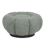 Stol Nester pakoworld pëlhurë boucle në ngjyrë jeshile të çelur D60x31cm