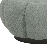 Stol Nester pakoworld pëlhurë boucle në ngjyrë jeshile të çelur D60x31cm