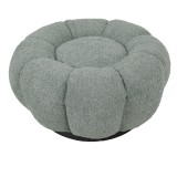 Stol Nester pakoworld pëlhurë boucle në ngjyrë jeshile të çelur D60x31cm